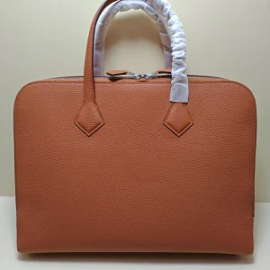 HERMES Men's Briefcase 38.29.6 Cowhide Leather