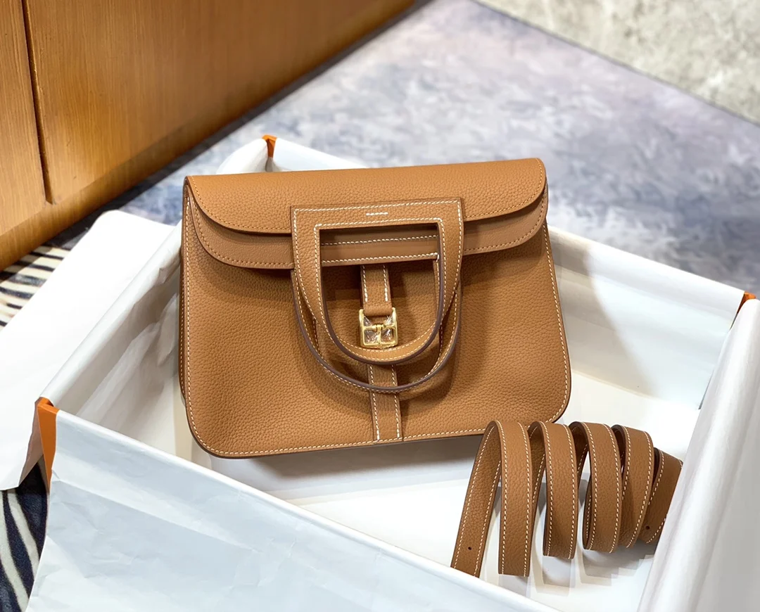 HERMES Mini Halzan 22cm 25cm Gold