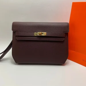 HERMES Handbag 25CM Cowhide Leather