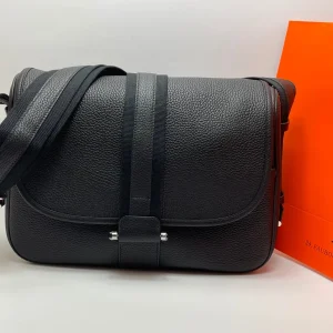 HERMES Messenger Bag 34x27x12 Cowhide Leather