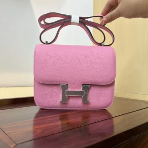 HERMES Constance 19cm Purple Epsom Leather