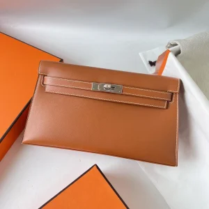HERMES Kellyelan 27cm Madame Gold Silver Hardware