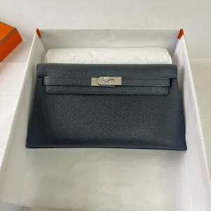 HERMES Kellyelan 27cm Madame Black Silver Hardware