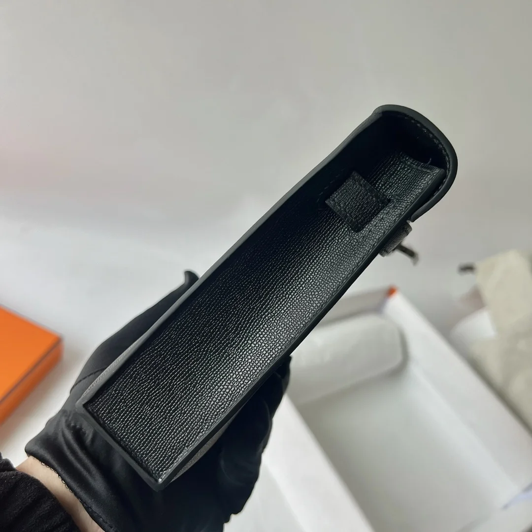 HERMES Kellyelan 27cm Madame Black Silver Hardware - Image 4