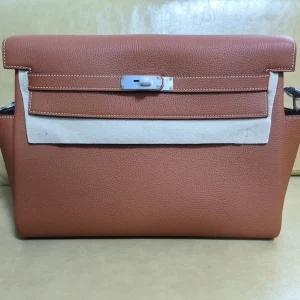HERMES Kelly 35 Messenger Bag Togo Leather