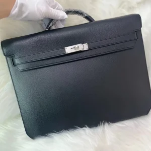 HERMES Men's Messenger Bag 36x29x5 Cowhide Leather