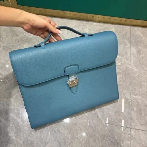 HERMES Depechec Men's Briefcase 37-29-6cm