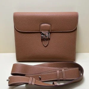 HERMES Leather Bag 28-23-5