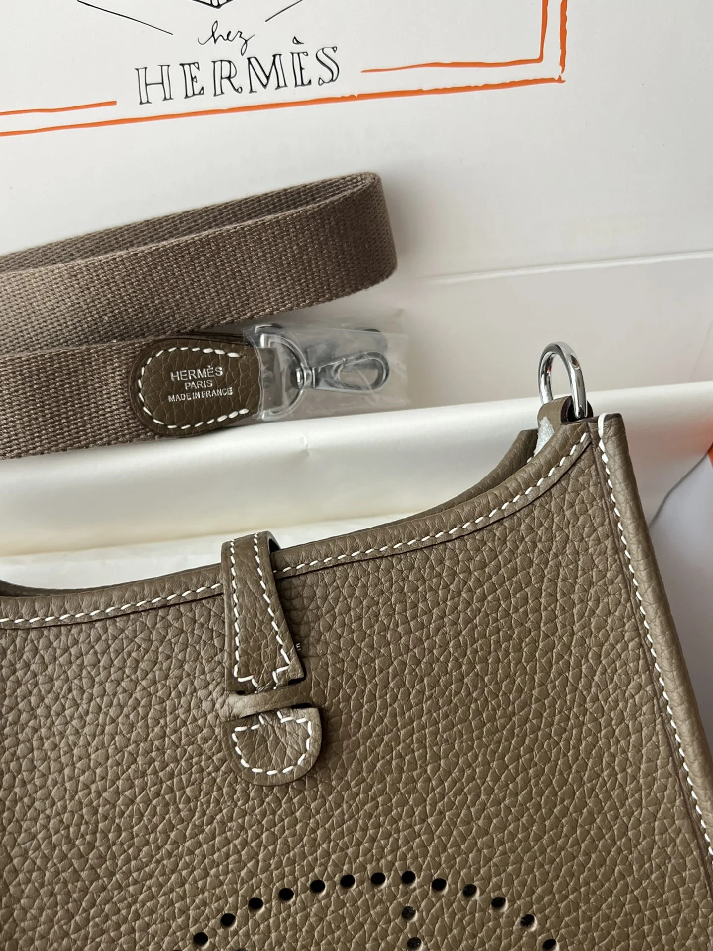 HERMES Evelyne 17CM Etoupe - Image 5