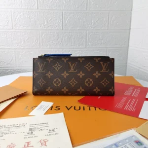 Louis Vuitton Adele Wallet Monogram M61269 Blue, 21x9x2 cm
