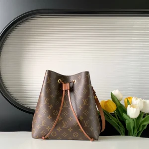 Louis Vuitton NéoNoé Bucket Bag Monogram M44887 Caramel / M44020 Black / M44021 Red / M44022 Pink, 26x26x17.5CM