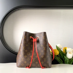 Louis Vuitton NéoNoé Bucket Bag Monogram M44887 Caramel / M44020 Black / M44021 Red / M44022 Pink, 26x26x17.5CM