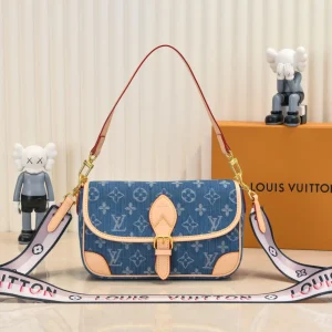 Louis Vuitton Diane Handbag Monogram Empreinte Denim M46386 / M45985, 25.0×9.0×15.0 cm