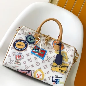 Louis Vuitton Speedy Soft 30 Monogram Dune M14587, 30.0 x 21.0 x 17.0 cm