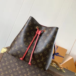 Louis Vuitton NéoNoé Bucket Bag Monogram M44887 Caramel / M44020 Black / M44021 Red / M44022 Pink, 26x26x17.5CM