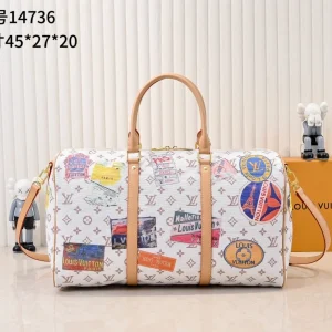 Louis Vuitton Keepall 45 Travel Sticker Bag Monogram M14736 / M41418 / M14587, 45.0 x 27.0 x 20.0 cm
