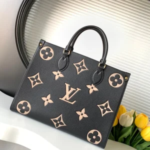 Louis Vuitton OnTheGo MM Tote Bag Monogram Empreinte Leather M45494 / M45495, 34.0 x 26.0 x 13.0 cm