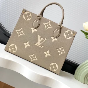 Louis Vuitton OnTheGo MM Tote Bag Monogram Empreinte Leather M45494 / M45495, 34.0 x 26.0 x 13.0 cm