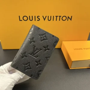 Louis Vuitton Pocket Organizer Damier Canvas Diamond Embossed M63144, 7x11 cm