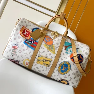 Louis Vuitton Keepall 50 Travel Sticker Bag Monogram M14736, 50.0 x 29.0 x 23.0 cm