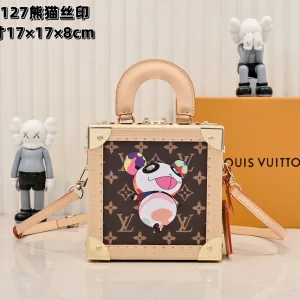 Louis Vuitton x Murakami Mini Square Trunk Monogram Panda M13127 / M45675, 17 x 17 x 8 cm