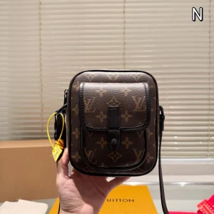 Louis Vuitton Christopher Mini Bag Monogram Macassar, 15.0 x 17.0 x 8.0 cm