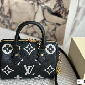 Louis Vuitton Speedy 20 Monogram Empreinte, Baby Blue, M46883, 20x14x7.5cm