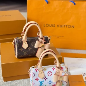 Louis Vuitton x TM Nano Speedy 16 Monogram, Black, 16cm