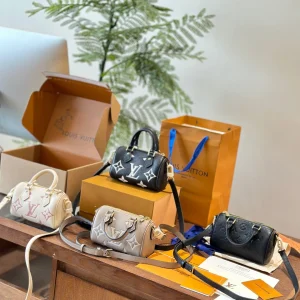 Louis Vuitton Speedy Nano Monogram, Black, 16cm