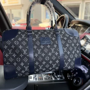 Louis Vuitton Keepall 45 Travel Bag, Monogram Denim, 45x27x20cm