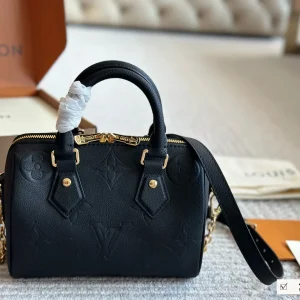 Louis Vuitton Speedy 20 Monogram Empreinte, Baby Blue, M46883, 20x14x7.5cm