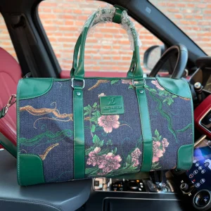 Louis Vuitton Keepall 45 Travel Bag, Monogram Denim, 45x27x20cm