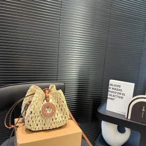 Louis Vuitton Noé Purse Raffia, 14x16cm, Item 6789