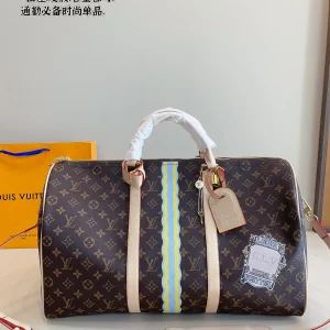 LV x Collaboration Keepall Travel Bag, 50*23*28cm