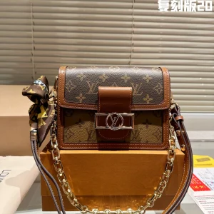 Louis Vuitton Dauphine Messenger Bag, Leather, Small 20cm