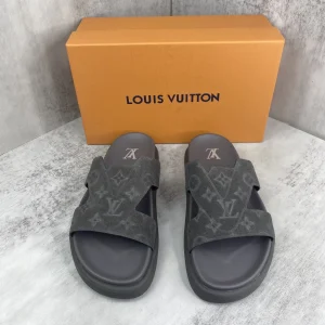 Louis Vuitton 25SS Men's Spring/Summer Slippers Cowhide Leather Size 39-45