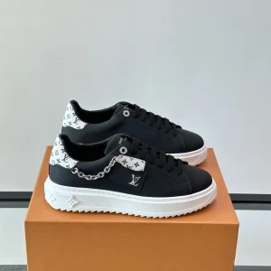 Louis Vuitton Time Out Sneakers Denim & Leather Size 38-45