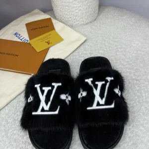 Louis Vuitton 25SS Mink Fur Home Slippers Size 35-42