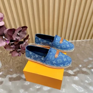 Louis Vuitton Helios Espadrilles Denim Monogram Size 35-41