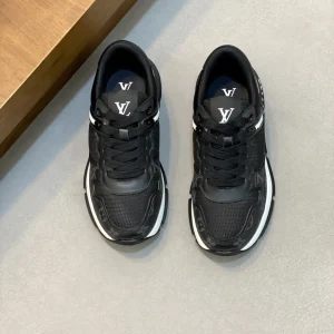 Louis Vuitton Trainer Sneakers Grain Calfskin #54 Size 39-44