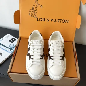 Louis Vuitton Casual White Board Shoes Silk Cowhide Size 35-41