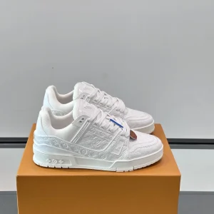 Louis Vuitton Trainer Sneakers Grain Calfskin Size 38-45