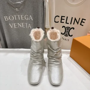 Louis Vuitton 25SS Snow Boots Wool & Leather Size 35-40