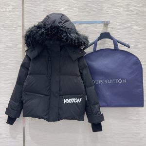 Louis Vuitton 2025FW Fur-Trimmed Down Coat