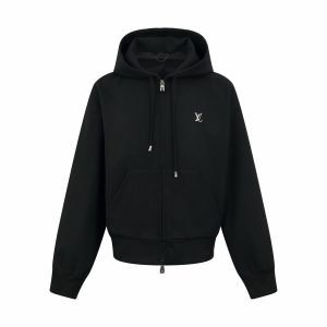 Louis Vuitton Logo Metal Hooded Jacket