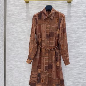 Louis Vuitton 2025FW Silk Dress