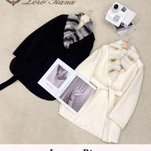 Loro Piana 2025FW Chinchilla Lapel Coat