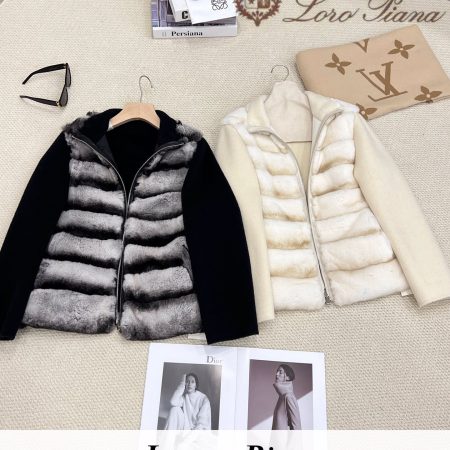 Loro Piana 2025FW Fur Collar Coat