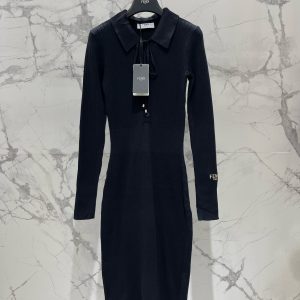Fendi 2025FW Wool Midi Dress