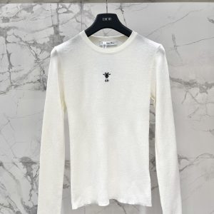Dior 2025FW Bee Embroidered Wool Top